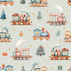 pattern with train
