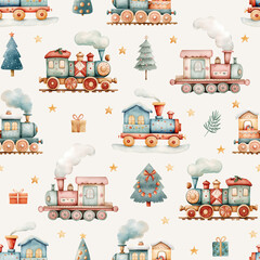 pattern with train