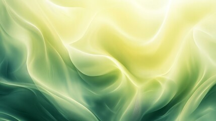 Obraz premium Abstract green and yellow wave background.