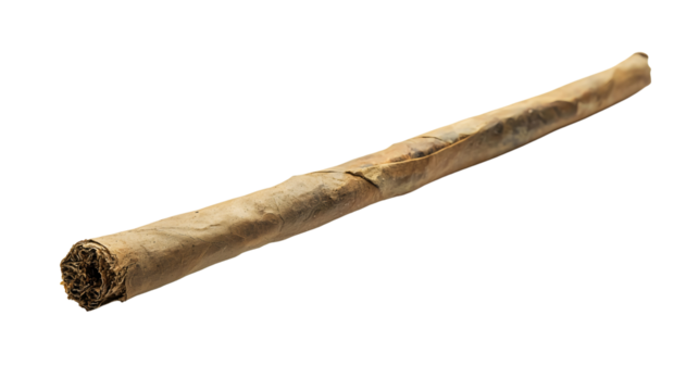 A joint or rolled cigarette, isolated on a transparent background, displaying the detailed texture of the tobacco. Ideal for projects related to smoking, lifestyle.
Cannabis product Marijuana.