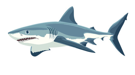 Fototapeta premium Small Shark Species Known for Its Ability to Camouflage isolated on white background