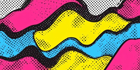 Abstract Pop Art Background.