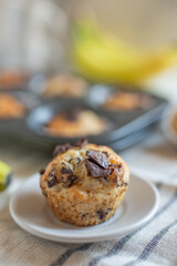chocolate banana muffins