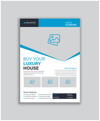 Creative Modern Business Real Estate Flyer Template Design
