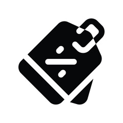price tag icon. vector glyph icon for your website, mobile, presentation, and logo design.