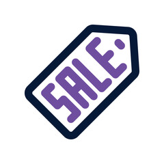 sale tag icon. vector dual tone icon for your website, mobile, presentation, and logo design.