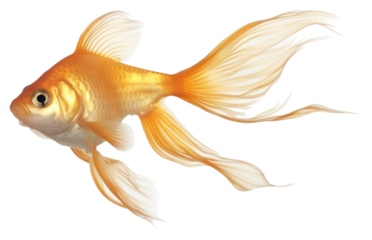 PNG  A gold fish goldfish animal white background.