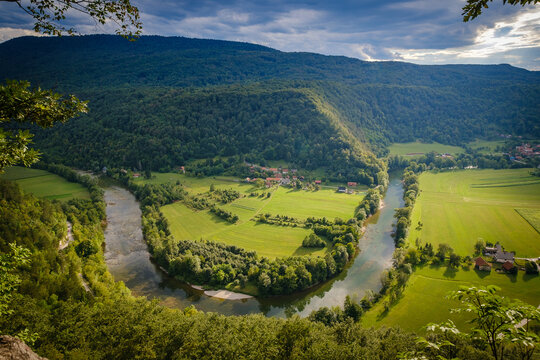 Sodevska stena viewpoint in Bela krajina, Slovenia