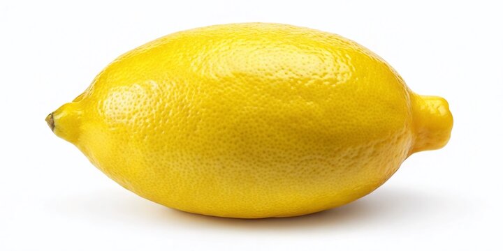 recommend clip art: Simple, iconic illustration of a single lemon in bold black outline on a clean white background, perfect for