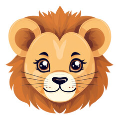 Obraz premium PNG Baby lion animal cartoon mammal.