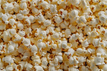 A background of lots of popcorn. Snacks for watching a movie. Food at the cinema. High quality photo
