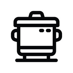 cooking pot icon. vector line icon for your website, mobile, presentation, and logo design.