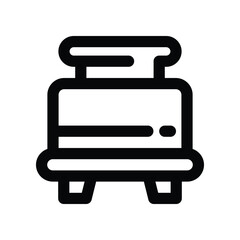 toaster icon. vector line icon for your website, mobile, presentation, and logo design.