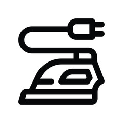 iron icon. vector line icon for your website, mobile, presentation, and logo design.