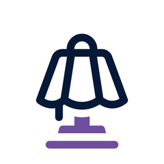 table lamp icon. vector dual tone icon for your website, mobile, presentation, and logo design.