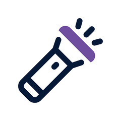 flashlight icon. vector dual tone icon for your website, mobile, presentation, and logo design.