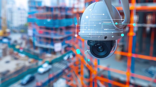 Implementation of a construction site monitoring system using CCTV and AI for security