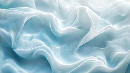 Obraz premium Abstract Blue and White Wavy Lines Background