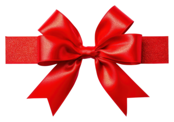 PNG Red gift ribbon and bow cross shape white background celebration accessories.