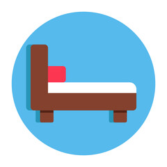 Premium download icon of bed