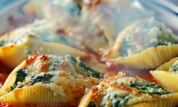 Spinach and cheese stuffed shells, Video