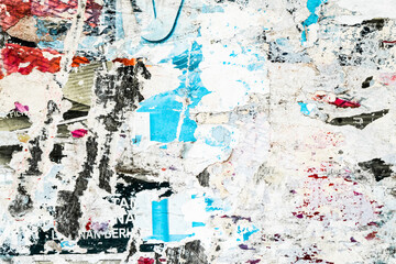 Fototapeta premium Grunge background with glued torn paper