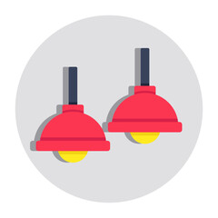 A modern design icon of ceiling lamp