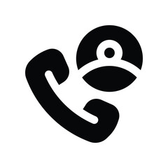call icon. vector glyph icon for your website, mobile, presentation, and logo design.
