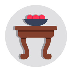 Premium download icon of fruit table