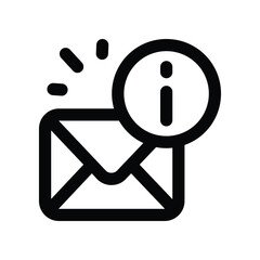 mail icon. vector line icon for your website, mobile, presentation, and logo design.