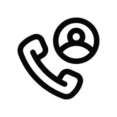 call icon. vector line icon for your website, mobile, presentation, and logo design.