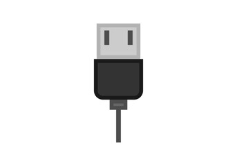 Conector negro de usb para dispositivos digitales 