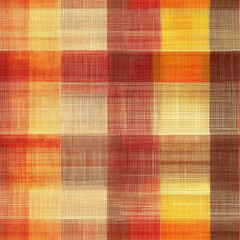 orange checkered background.