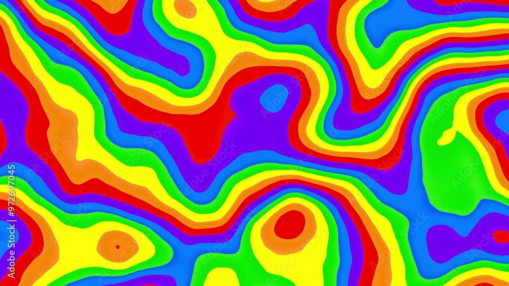 Poster abstract background with waves, simplicity and creativity. loop 4k