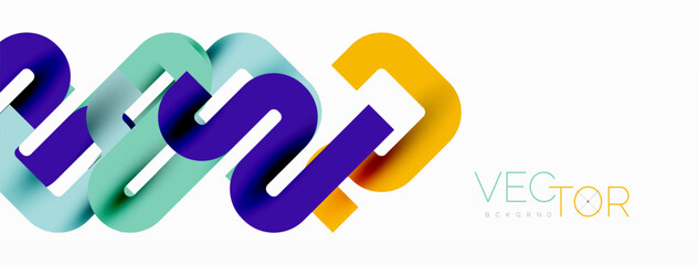 Abstract background curvy lines, minimal geometric design template