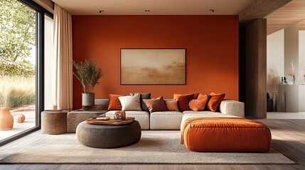 100. A warm emotional color palette with muted shades of orange and brown, creating a sense of comfort and warmth