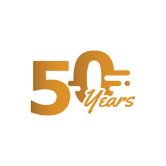 Anniversary Number Fun Design Collection Gold