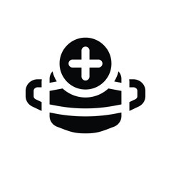 masks icon. vector glyph icon for your website, mobile, presentation, and logo design.