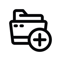folder icon. vector line icon for your website, mobile, presentation, and logo design.