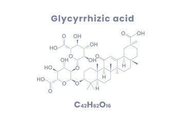 グリチルリチン酸の構造式