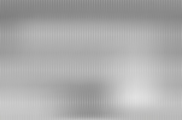 Ribbed glass vector glossy frame. Gradient overlay effect for transparent plastic texture. Abstract corrugated striped matte plexiglass background.