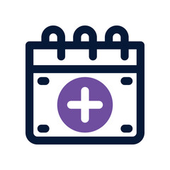 calendar icon. vector dual tone icon for your website, mobile, presentation, and logo design.