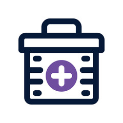 first aid kid icon. vector dual tone icon for your website, mobile, presentation, and logo design.
