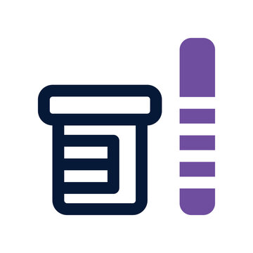 recommend clip art: urine test icon. vector dual tone icon for your website, mobile, presentation, and logo design.
