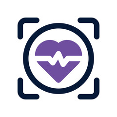 heartbeat icon. vector dual tone icon for your website, mobile, presentation, and logo design.