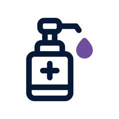 hand sanitizer icon. vector dual tone icon for your website, mobile, presentation, and logo design.