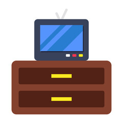 Premium download icon of tv stand