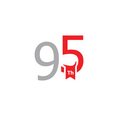 Simple Anniversary Number Design Collection