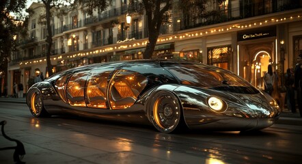 Futuristic Car, Electric Vehicle, Innovative Design