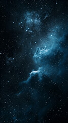 Obraz premium Dark Aesthetic Starry Night - Serene Cosmic View Phone Wallpaper